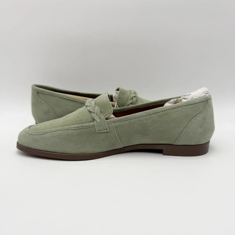 Seychelles Womens Afternoon Stroll Loafers Size 7.5 Sage Green Suede NIB